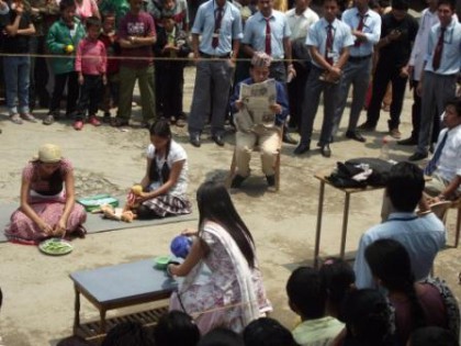 Street play by the HPI students during NSS Program