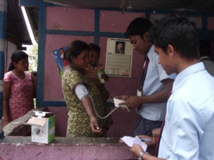 Students during Community Dev. Program by NSS